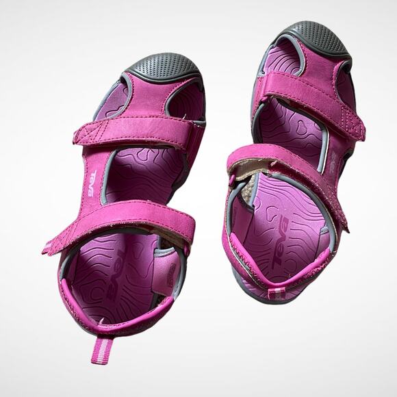 Teva Putian Adjustable Strap Sandal Shoes Kids Sz C2 - Picture 5 of 7